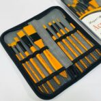 ⁦طقم فرش تلوين مع حقيبة حماية 10 أحجام جميع الزوايا⁩ - الصورة ⁦2⁩