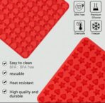 ⁦قالب سيلكون مكون من 148 فتحة بشكل نجمة وقلب لصنع الفواحات شموع المعطرة وتزين الشموع وبخور المستكة WFHM77⁩ - الصورة ⁦2⁩