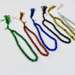 ⁦سبحة 33 حبة بلاستيك مزخرفة بخطوط⁩ - الصورة ⁦5⁩