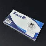 دستة أظرف رسائل بيضاء 50 ظرف مع شريط لاصق اغلاق علوي