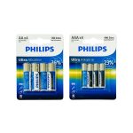 بطاريات فيلبس درجة أولى للمعدات الطبية والالكترونية Ultra Alkaline