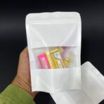 مجموعة اظرف توزيعات متوسطة لون أبيض لؤلؤي عدد 50 ظرف للتوزيعات والمكسرات والقهوة والتوابل