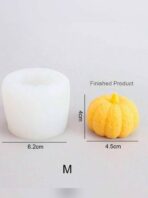 ⁦3 قطع قالب اليقطين بتصميم قرع لصنع الشمع وصب الجبس ديكور الشتاء WFHM77⁩ - الصورة ⁦3⁩