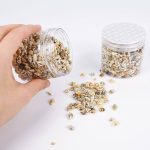 علبة صدف البحر حلزوني للحرف اليدوية وديكور المنزل واشغال الاطفال بطابع البحر WFHM77