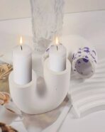 ⁦قالب حامل شموع شكل حرف WFHM77 U⁩ - الصورة ⁦4⁩