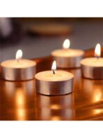 ⁦مجموعة قاعدة شمع صغيرة فارغة مع قطع الفتيل عدد 8 قطع WFHM77⁩ - الصورة ⁦4⁩