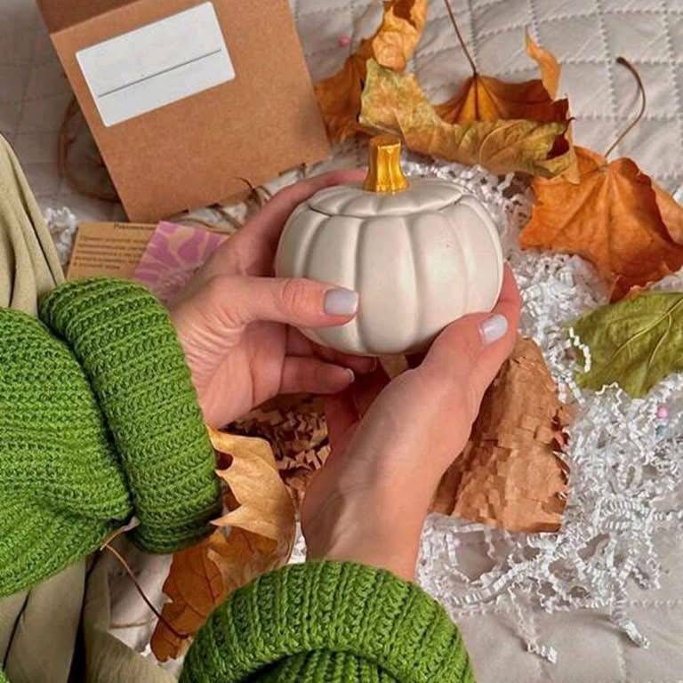 photo_4_2024-12-18_01-17-11 قالب سيليكون يقطين مع غطاء لصنع ديكور وصب الكونكريت والجبس WFHM77 - الصورة 1