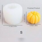 ⁦3 قطع قالب اليقطين بتصميم قرع لصنع الشمع وصب الجبس ديكور الشتاء WFHM77⁩ - الصورة ⁦2⁩