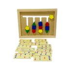 لعبة تقوية ذكاء الاطفال مطابقة الاشكال والالوان الاصلية خشب كامل