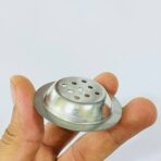 ⁦صفاي بخارة حديد ذهبية & فضي للمباخر قطر 5.5 سم عمق 1 سم⁩ - الصورة ⁦3⁩