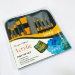 ⁦طقم فرش تلوين مع حقيبة حماية 10 أحجام جميع الزوايا⁩ - الصورة ⁦3⁩