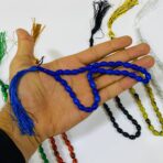 ⁦سبحة 33 حبة بلاستيك مزخرفة بخطوط⁩ - الصورة ⁦4⁩