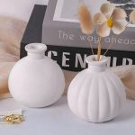 قالب سيلكون فازا شكلين مخطط وبدون تخطيط A * B ديكور منزل WFHM77