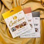 ورق للأعمال الابداعية والفنية ذهبي & فضي & نحاسي 25 ورقة