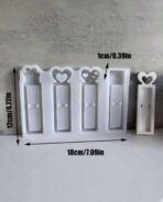 ⁦قالب توزيعات مناسبات وهدايا سيلكون للـ جبس والريزن شكلين قلوب وهدايا & ارنوب WFHM77⁩ - الصورة ⁦3⁩