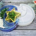 ⁦قالب سيلكون صحن نجمة وهلال ديكور رمضان قطعه واحده WFHM77⁩ - الصورة ⁦4⁩