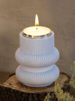 ⁦قالب سيلكون حامل شمع تصميم مخطط ديكور كلاسيكي WFHM77⁩ - الصورة ⁦2⁩