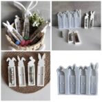 قالب توزيعات مناسبات وهدايا سيلكون للـ جبس والريزن شكلين قلوب وهدايا & ارنوب WFHM77