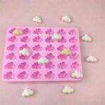 ⁦قالب سيلكون شكل سحابة 36 قطعه لصنع بخور مستكة والشكلاطة WFHM77⁩ - الصورة ⁦2⁩