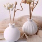 ⁦قالب سيلكون فازا شكلين مخطط وبدون تخطيط A * B ديكور منزل WFHM77⁩ - الصورة ⁦2⁩