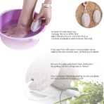 ⁦حجر طبيعي لتنظيف القدمين للبشرة الميتة والصلبة، مبرد قدم للرجال والنساء⁩ - الصورة ⁦3⁩