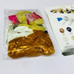 ⁦طقم بالونات مناسبات 100 قطعه وردي ودمي & ذهبي واسود ، بالون ديكور⁩ - الصورة ⁦4⁩