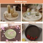 ⁦قالب سيلكون دائري مخطط من الخارج لصنع ديكورات الجبس WFHM77⁩ - الصورة ⁦2⁩