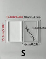 ⁦3 قوالب سيلكون مستطيلة لعمل ديكور المنزل WFHM77⁩ - الصورة ⁦2⁩