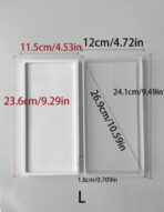 ⁦3 قوالب سيلكون مستطيلة لعمل ديكور المنزل WFHM77⁩ - الصورة ⁦4⁩