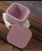 قالب سيلكون مربع مع الغطاء قوالب لصب الجبس وحاملات الشمع والراتنج الايبوكسي WFHM77