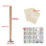 مجموعة كاملة من 40 الفتيل الخشب و 20 ملصقات تثبيت و20حامل المعدن و20ملصقات التحذير WFHM77