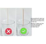 ⁦مجموعة كاملة من 40 الفتيل الخشب و 20 ملصقات تثبيت و20حامل المعدن و20ملصقات التحذير WFHM77⁩ - الصورة ⁦4⁩