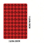 ⁦قالب سيلكون بشكل زهرة الاباكو الصغيرة ب 70  تجويف لصنع البخور وشمع المعطر ومع قطعة بستولا هدية WFHM77⁩ - الصورة ⁦3⁩