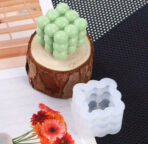 ⁦قالب سيلكون مكعبات 3 احجام بتصميم فقاعات WFHM77⁩ - الصورة ⁦2⁩