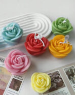 قالب سيلكون وردة لديكور وباقات الورد الشمع WFHM77