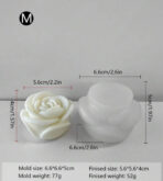 ⁦قالب سيلكون وردة لديكور وباقات الورد الشمع WFHM77⁩ - الصورة ⁦5⁩