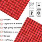 ⁦قالب سيلكون بشكل قلب صغير لصنع البخور المستكة وفواحات الشمع العطرية 150 تجويف WFHM77⁩ - الصورة ⁦4⁩