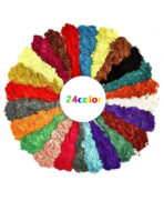 ⁦الوان الميكا مجموعة مكونة من24 لون يستخدم للحرف اليدوية 20 مل WFHM77⁩ - الصورة ⁦2⁩