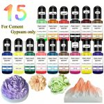 صبغة سائلة مركزة مكونة من 15 لون ملون لصب الجبس بتركيز عالي 10مل WFHM77