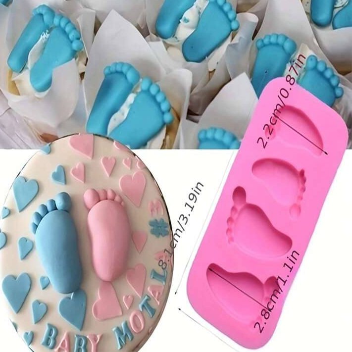 photo_1_2025-02-04_16-08-59 قالب سيليكون صغير تصميم عفسة رجل البيبي 4 فتحات لتزيين والديكور MA93 - الصورة 1