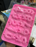 ⁦قالب سيلكون بشكل ارقام لزينة الكيكة Happy لزينة الشمع والكيك MA93⁩ - الصورة ⁦5⁩