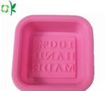 ⁦قالب صابون سيليكون مربع العدد 5 قوالب مع كتابة  MA93 Handmade⁩ - الصورة ⁦2⁩