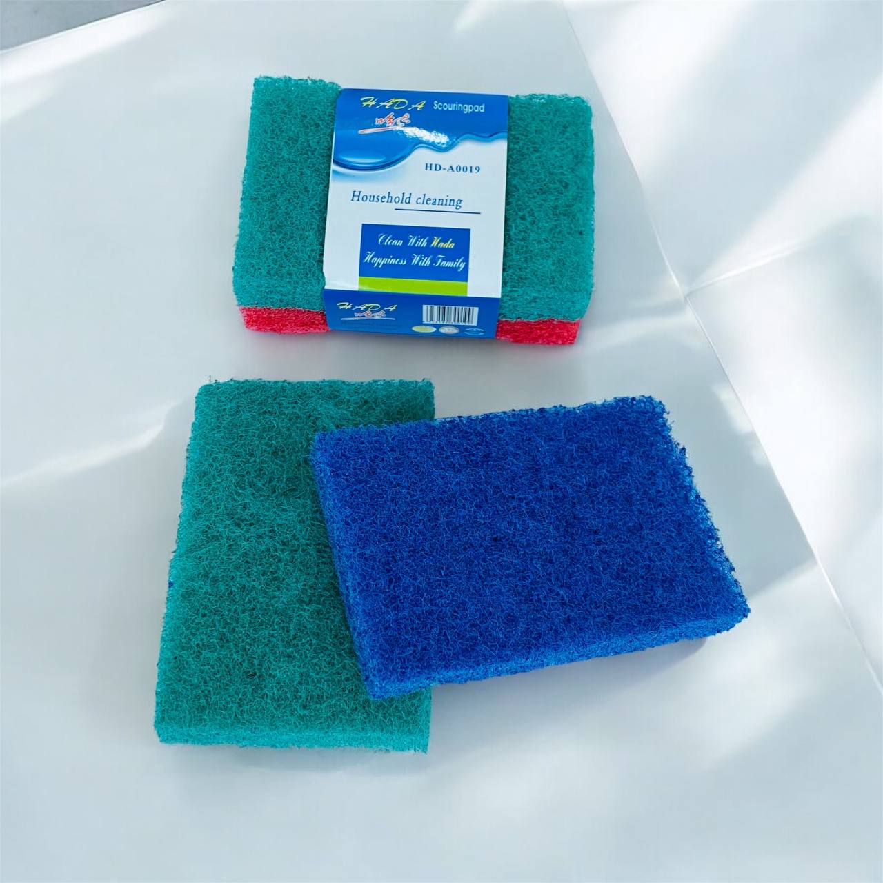 photo_1_2025-02-18_18-57-54 ليفة بلاستيك حرشة للمطبخ لتنظيف الأواني و الصحون 2 قطع - الصورة 1