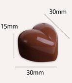 ⁦قالب شكلاطة على شكل قلب ثلاثي الابعاد لتزيين الكيكات ولصنع شوكلاتة الترحيب بالضيوف MA93⁩ - الصورة ⁦4⁩