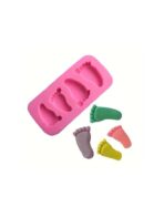 ⁦قالب سيليكون صغير تصميم عفسة رجل البيبي 4 فتحات لتزيين والديكور MA93⁩ - الصورة ⁦5⁩