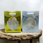 مجموعة اكياس توزيعات فاخرة شفافه من الوسط للمناسبات و الأفراح عدد 10 اكياس