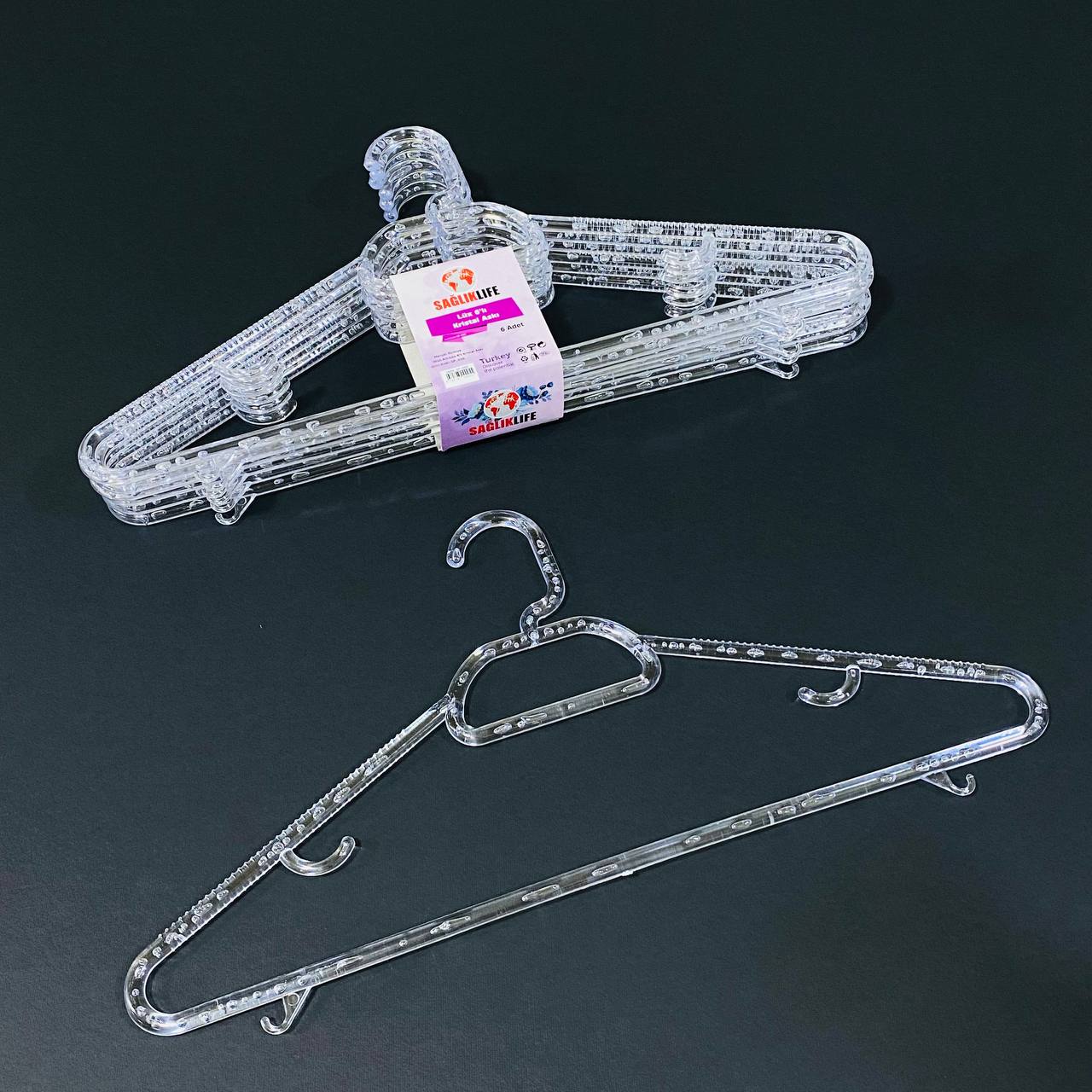 photo_3_2025-02-12_19-06-49 علاقة ملابس كرستال 6 قطع تصميم راقي للمنزل ديكور - الصورة 1