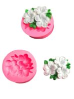 ⁦قالب سيليكون تصميم زهرة قطعه لصنع ديكور الحلويات والزينة والكيكات MA93⁩ - الصورة ⁦3⁩