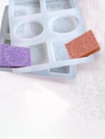 ⁦قالب صابون سيلكون مع زخرفة 6 فجوات لصنع الصابون والمنظفات MA93⁩ - الصورة ⁦3⁩