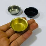 ⁦صفاي بخارة مقاس 4.5 سم 3 الوان مختلفة أسود / ذهبي / فضي WFHM77⁩ - الصورة ⁦2⁩